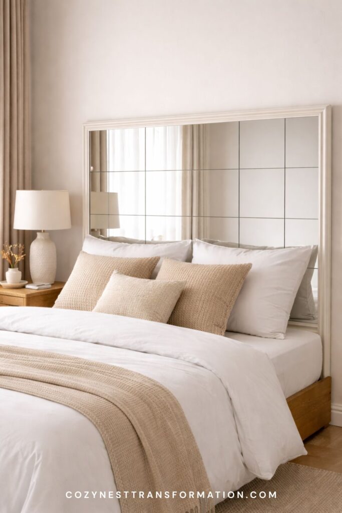 Mirror DIY Headboard ideas