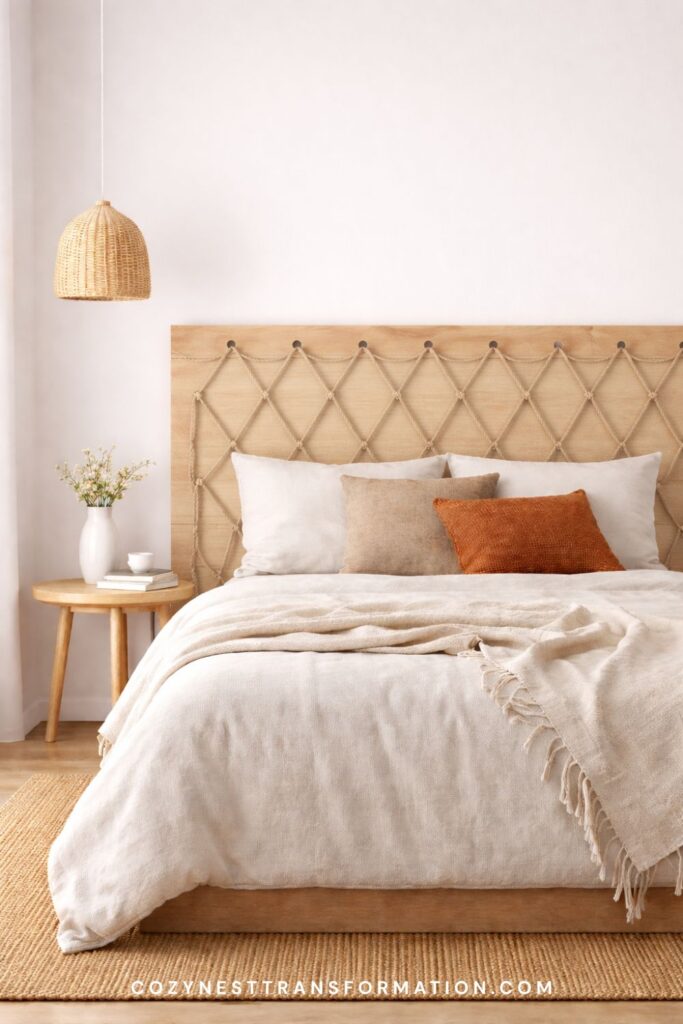 Rope DIY Headboard ideas