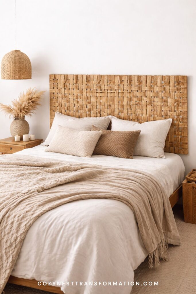 Woven DIY Headboard ideas