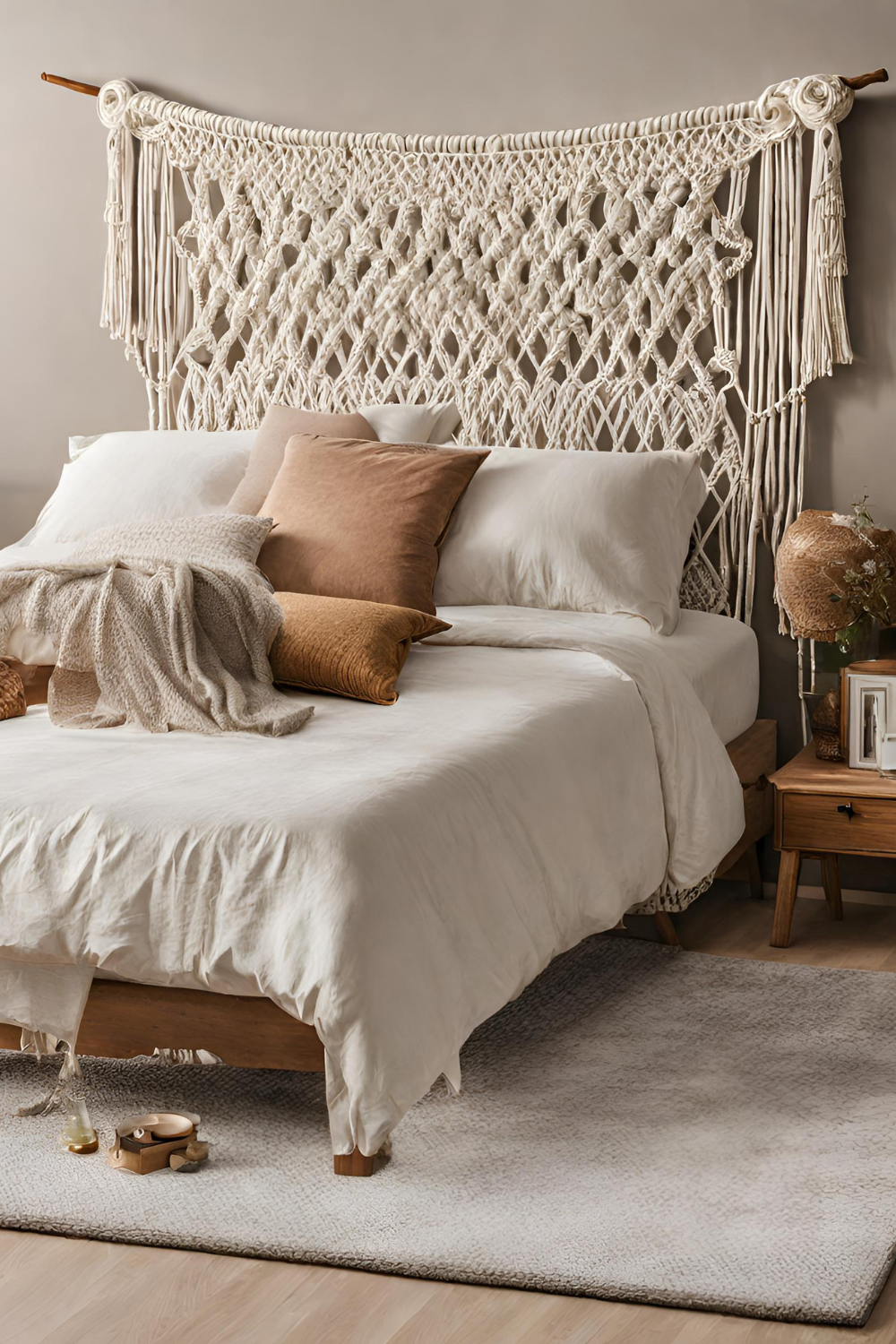 headboard 13 Macrame DIY Headboard