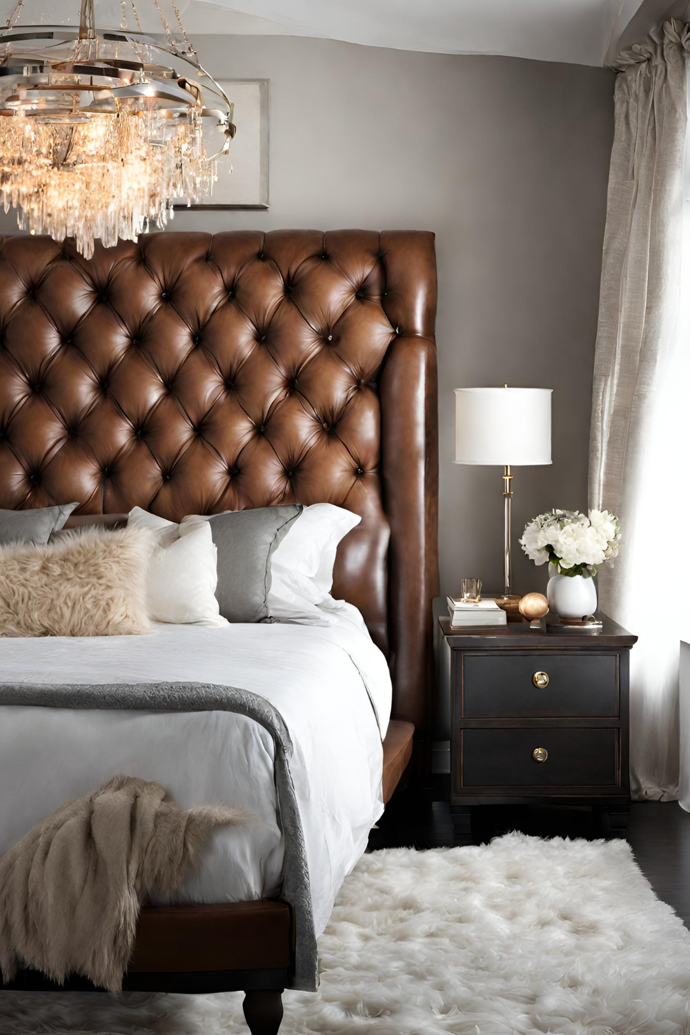 headboard 7 Tufted Leather Headboard