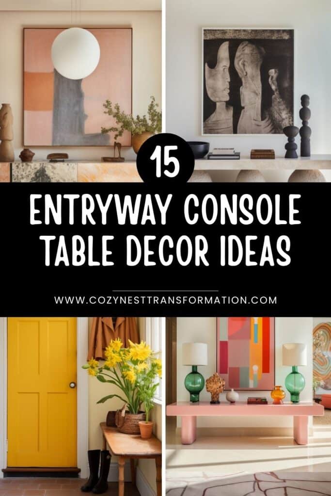 Entryway Console Table Decor Ideas