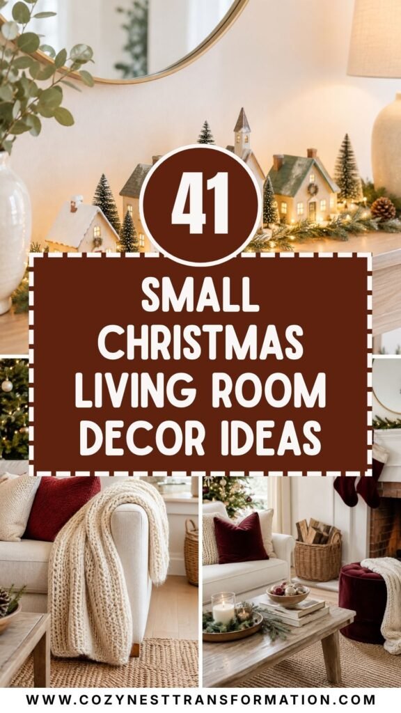 Small Christmas living room decor ideas
