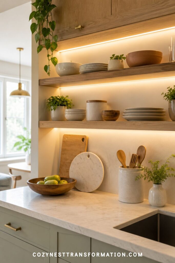 kitchen shelf decorations