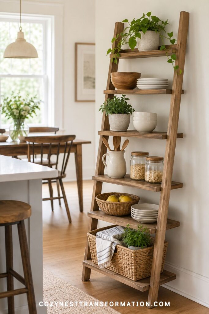 kitchen shelf organization