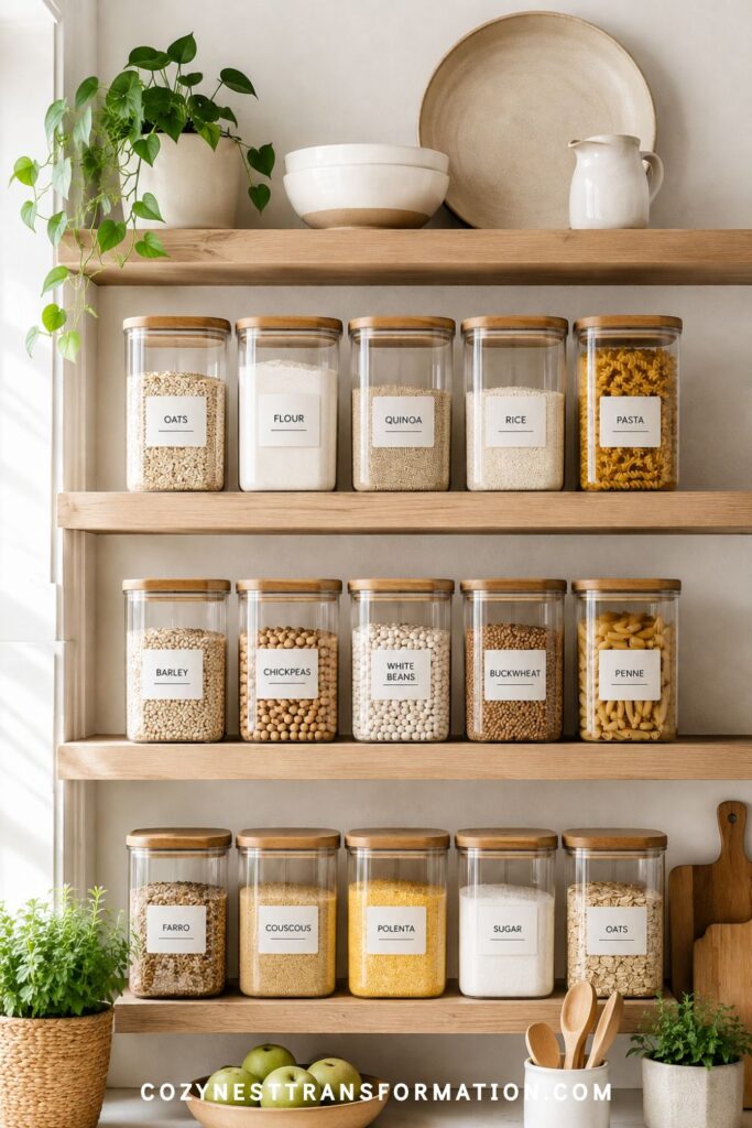 open kitchen shelf inspiration