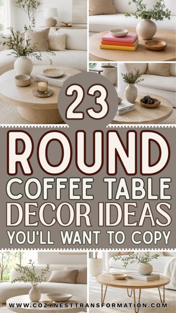 round coffee table decor ideas 