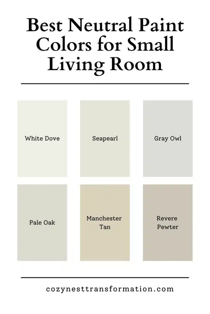Best Neutral Paint Colours for Small Living Room