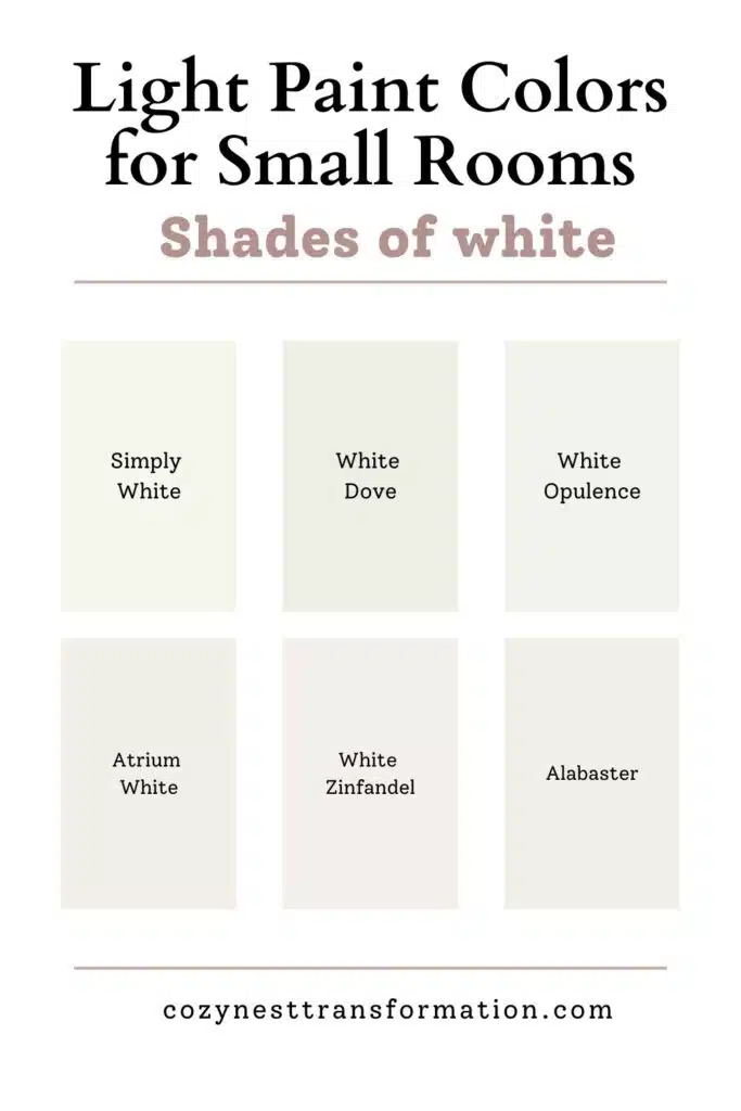 Light Paint Colours for Small Rooms