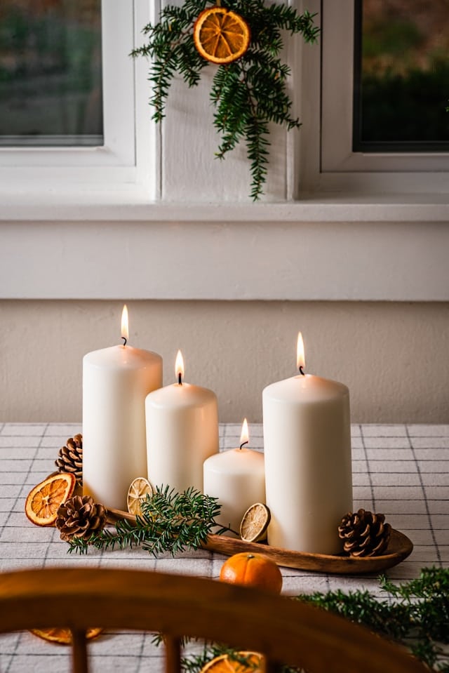 White Christmas Centerpiece