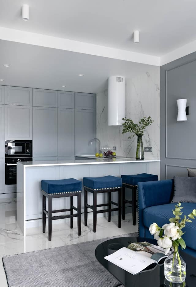 Very small open plan kitchen living room ideas