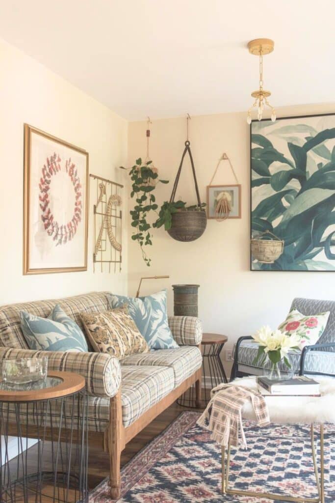 Space saving decor living room