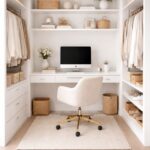 21 walk-in closet office ideas for Small Apartments That Save Space