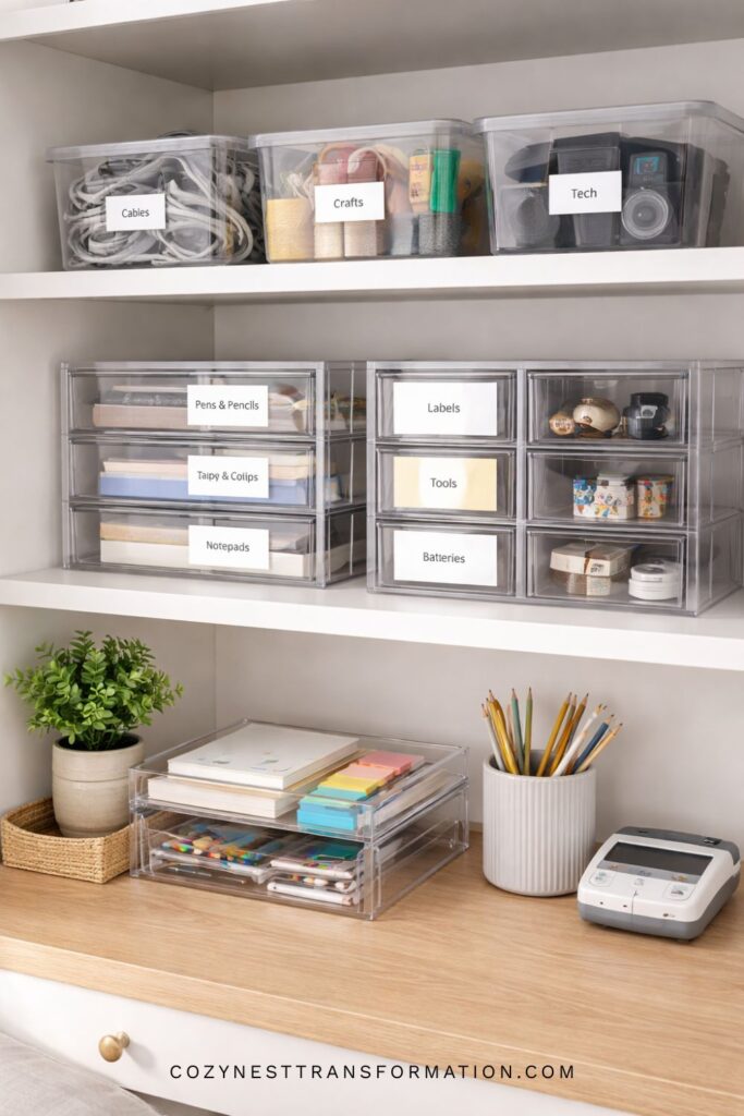cloffice storage ideas