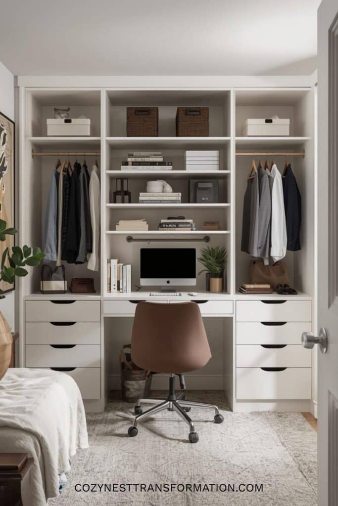 office in a closet