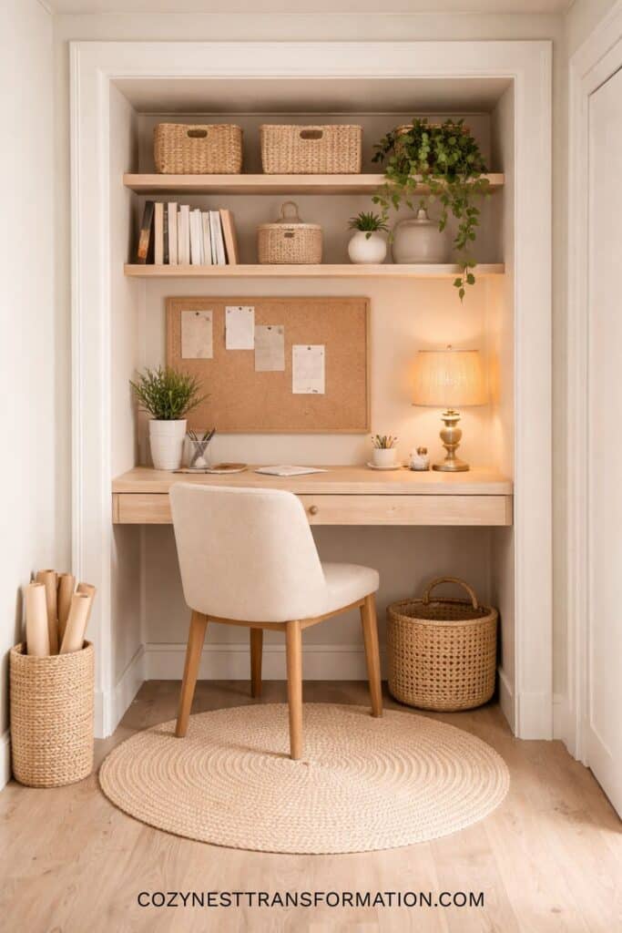 small closet office