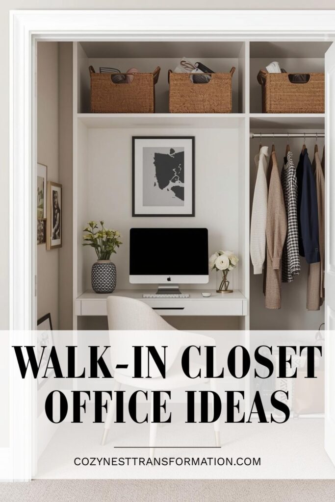 walk-in closet office ideas