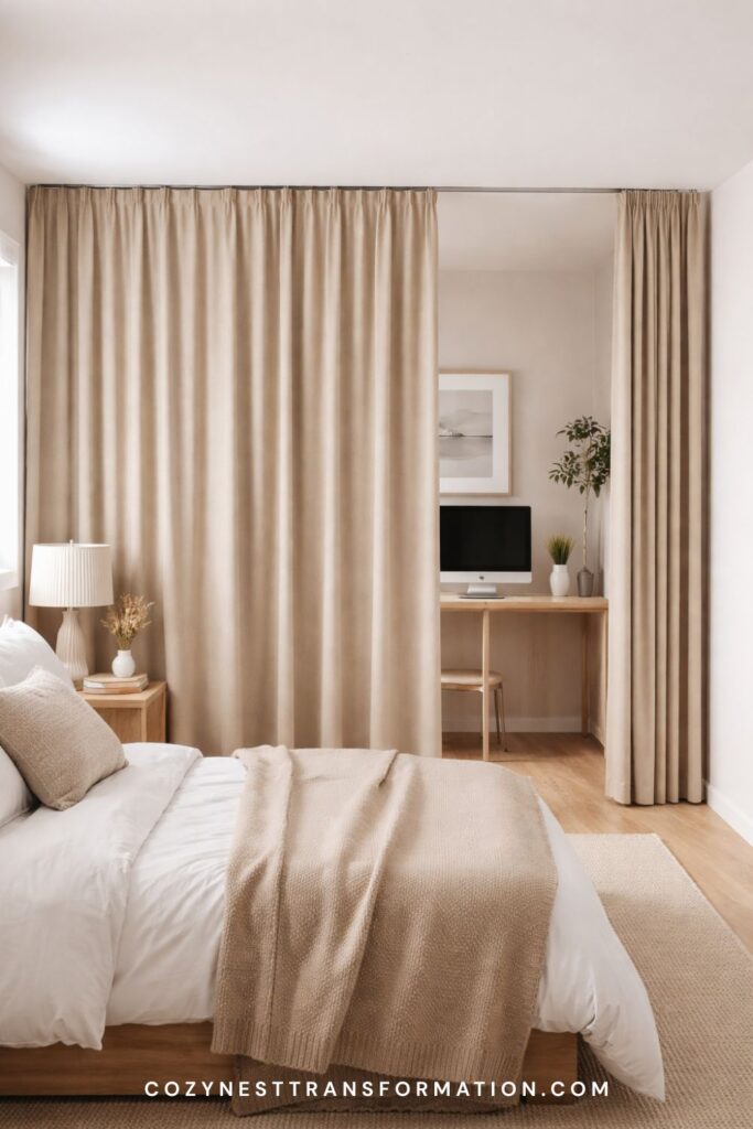 Home office in bedroom ideas