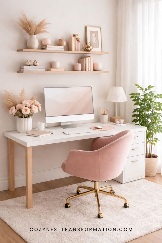 Simple home office decor ideas for her