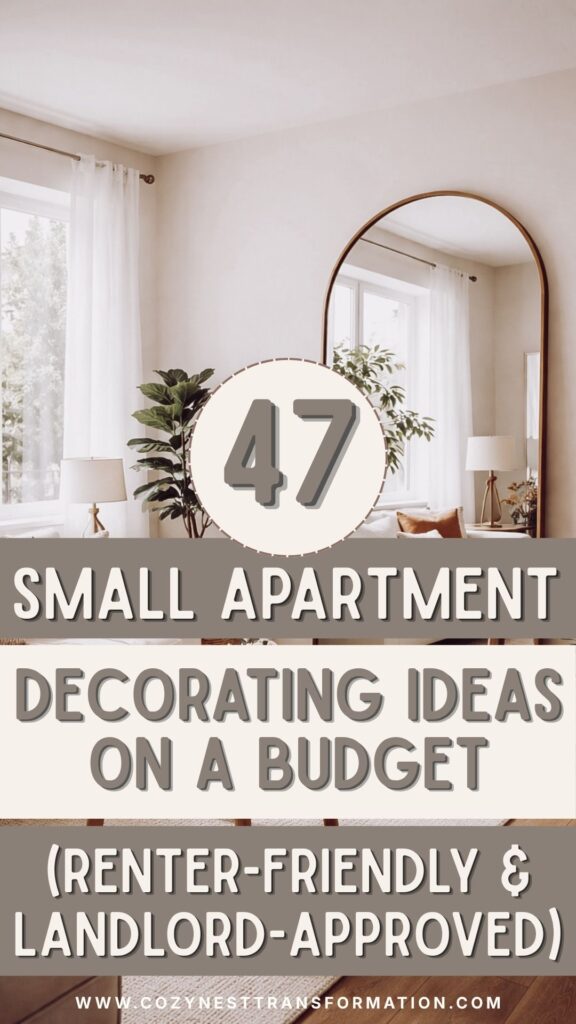 Small apartment decorating ideas on a budget