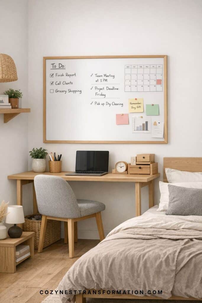 bedroom office combo with desk ideas