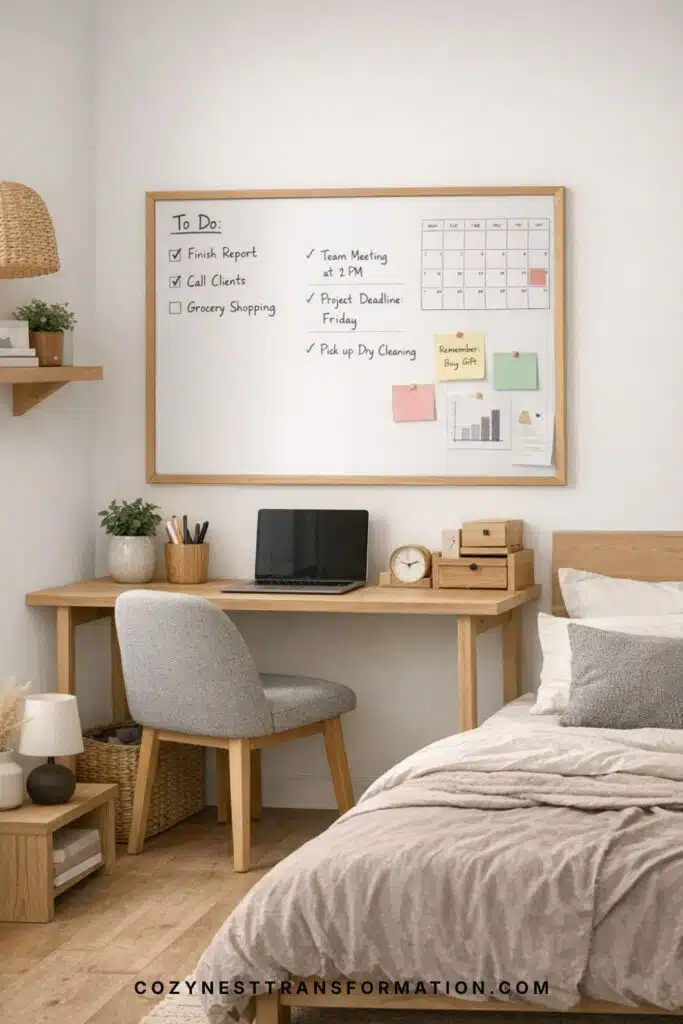 bedroom office combo with desk ideas