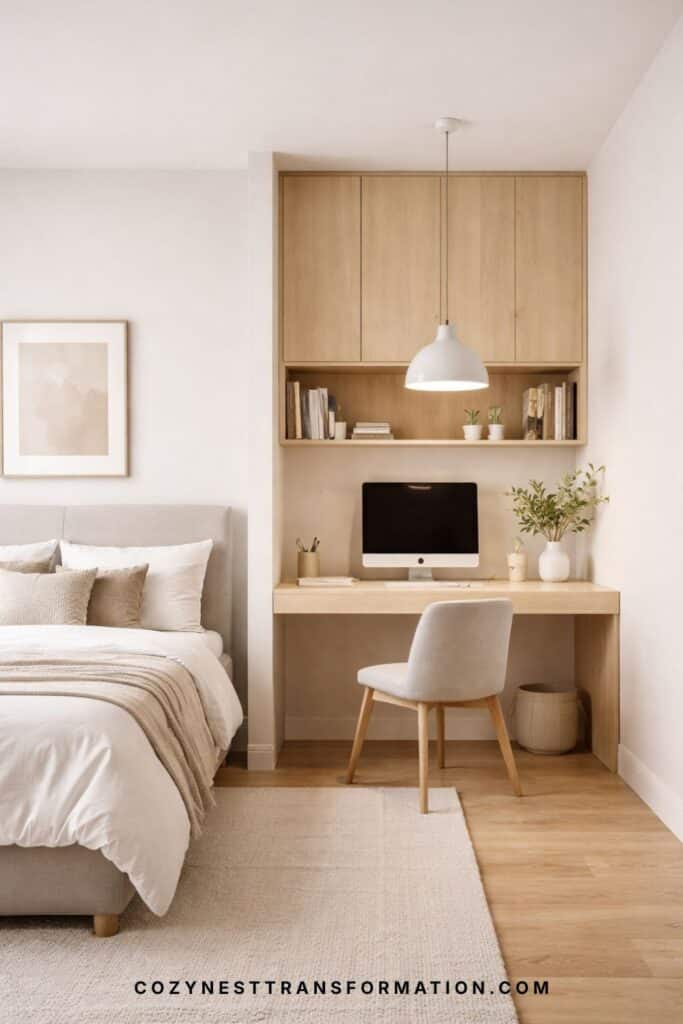 small apartment bedroom office ideas
