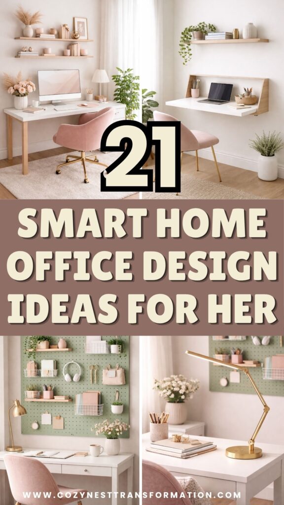 smart home office design ideas for her