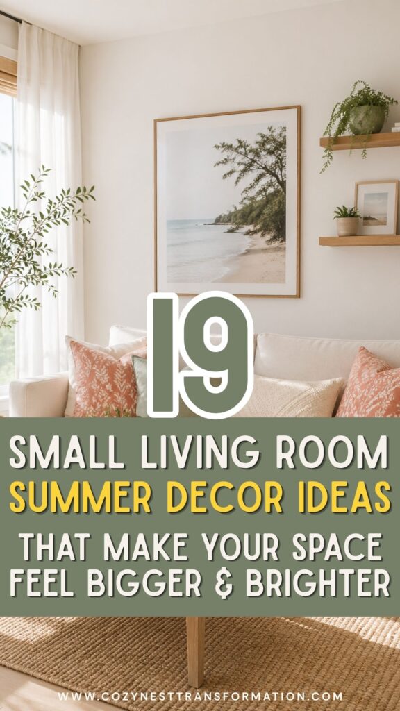 summer living room decor ideas on a budget