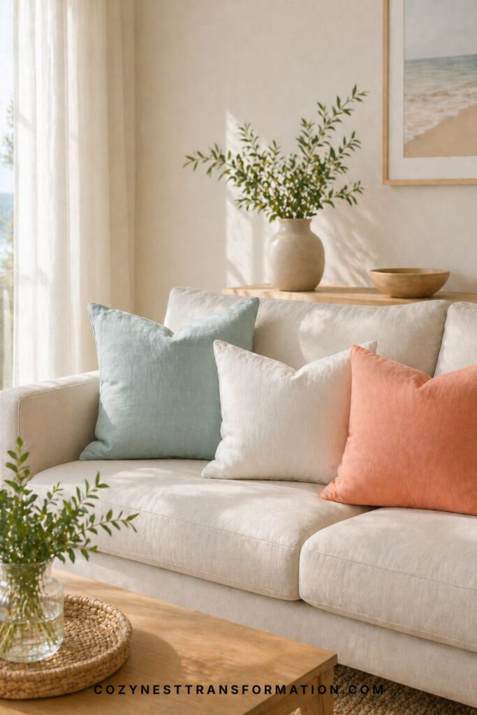 summer living room styling ideas