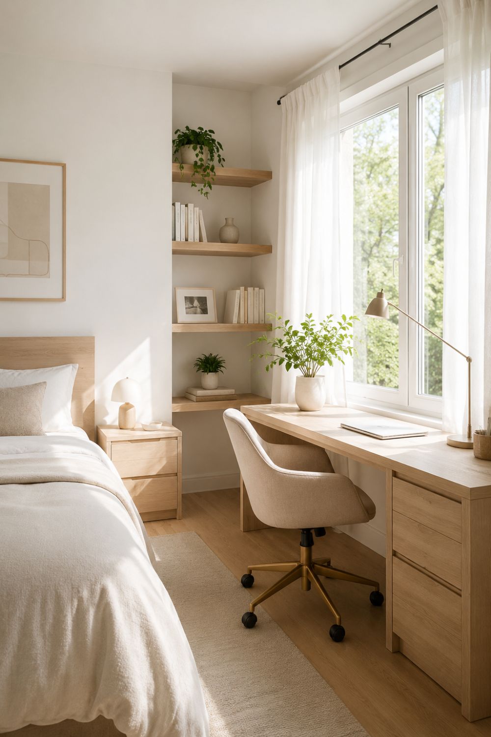 Bedroom with desk Ideas