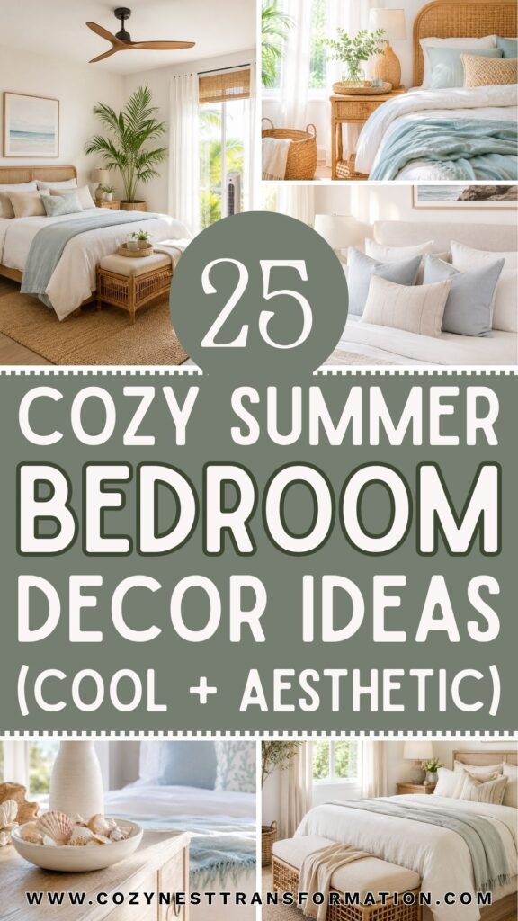 Cozy summer bedroom decor ideas