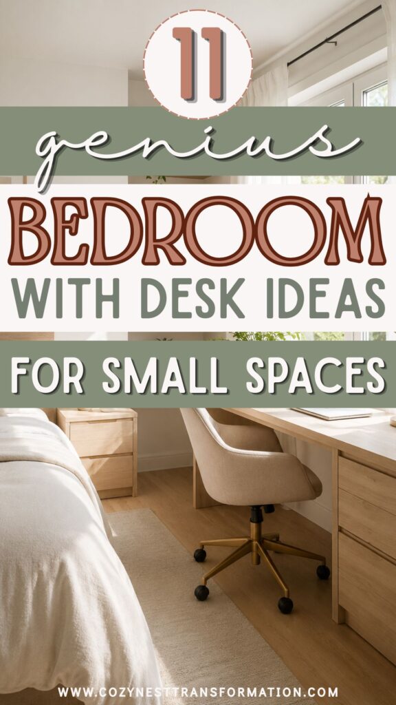 bedroom with desk ideas
