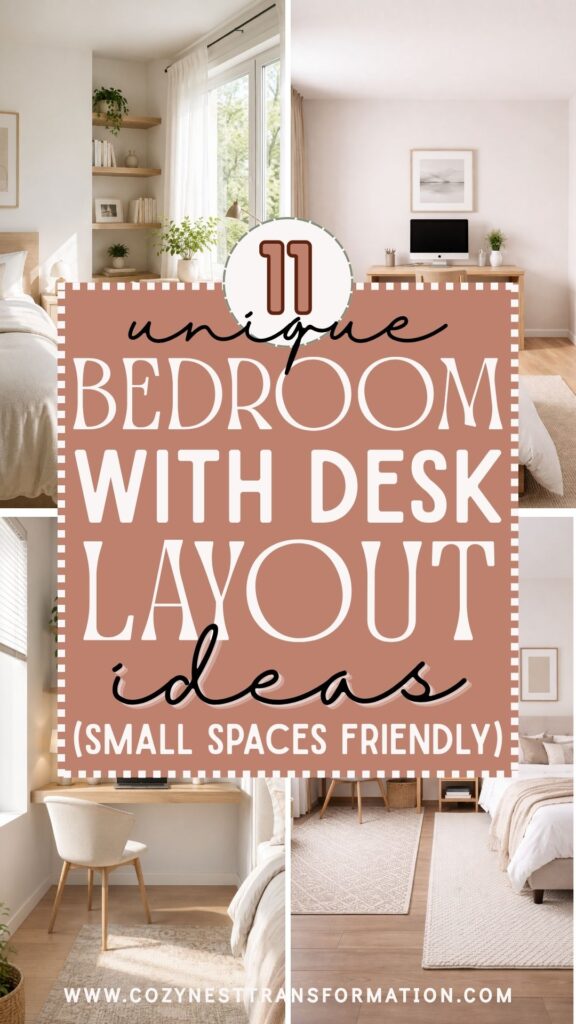 bedroom with desk layout ideas