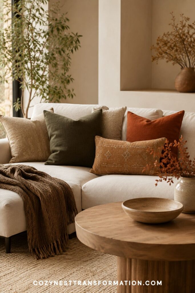 cozy autumn living room aesthetic