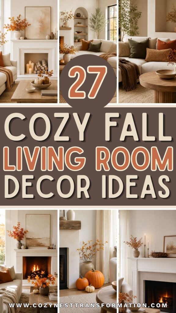 cozy fall living room decor