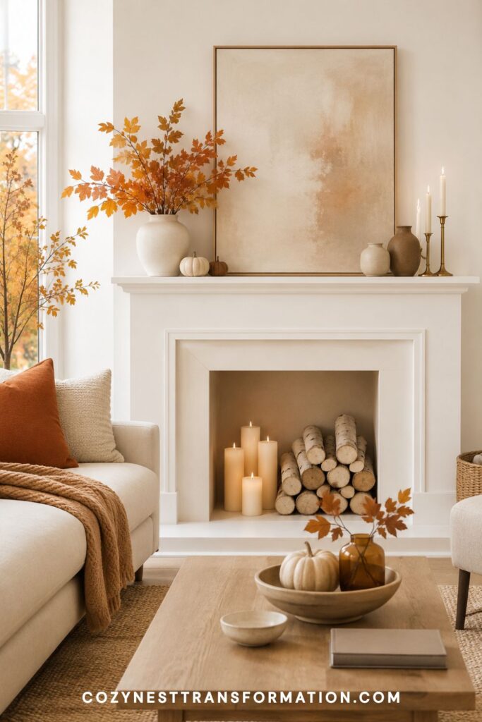cozy fall living room decorating ideas