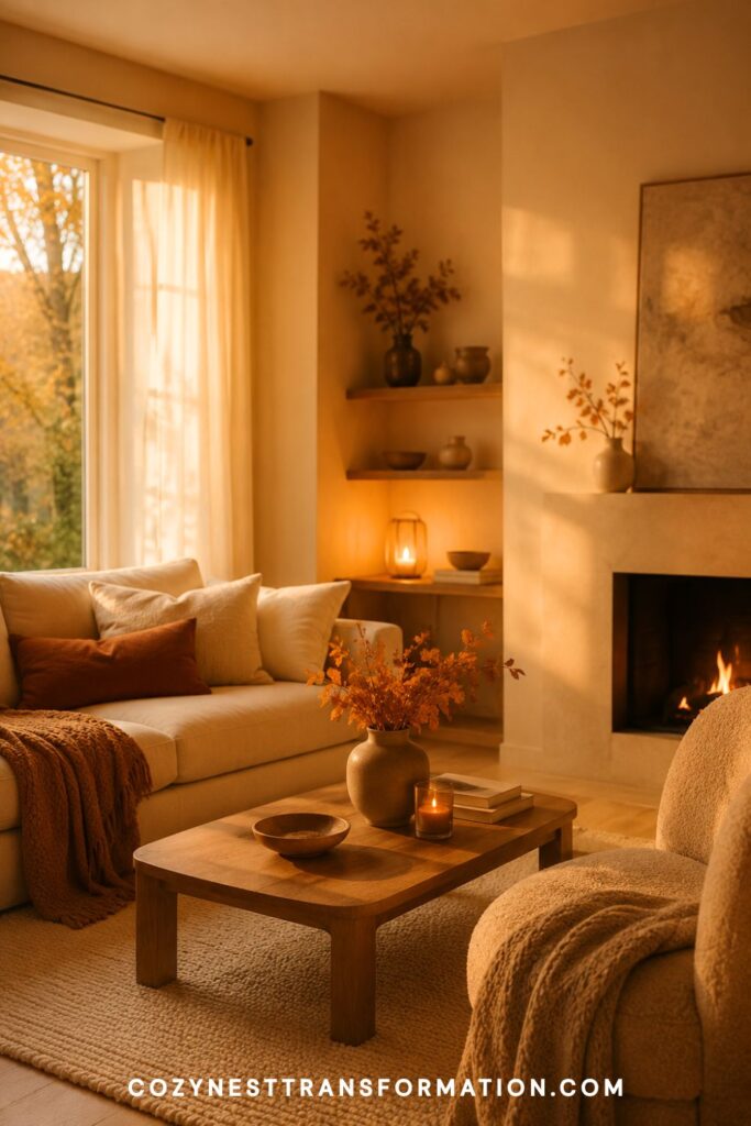 fall living room decor