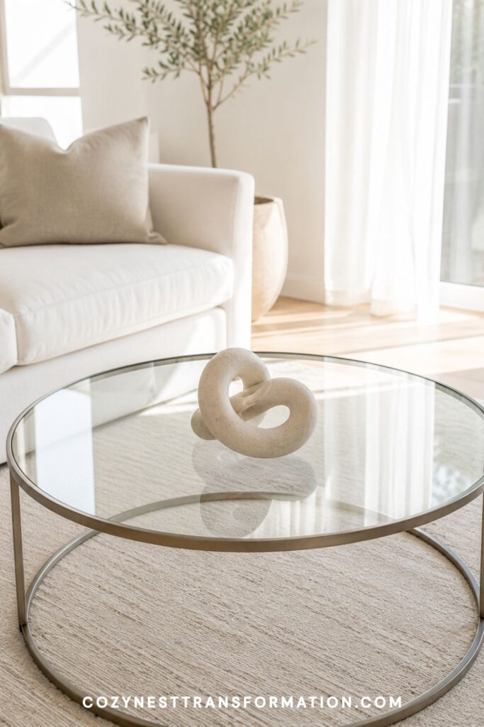 luxury round coffee table styling ideas