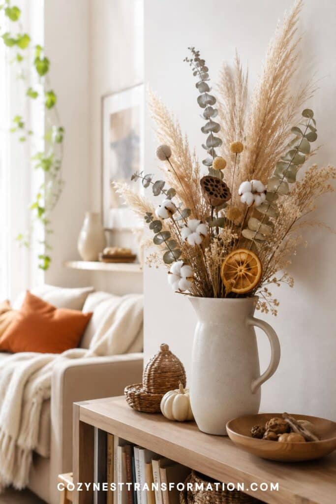 minimalist fall apartment decor