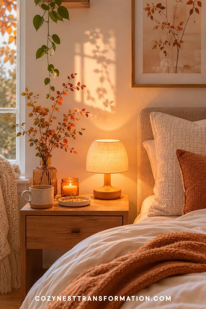 simple fall apartment decor