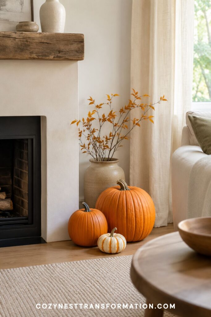 simple fall decorating ideas living room