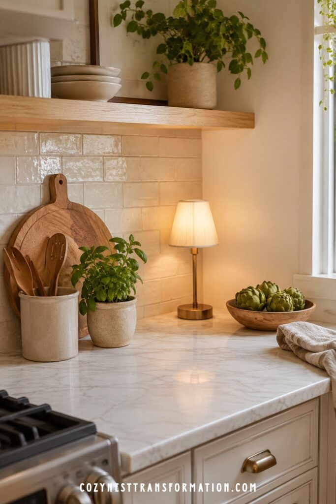 small kitchen counter styling ideas