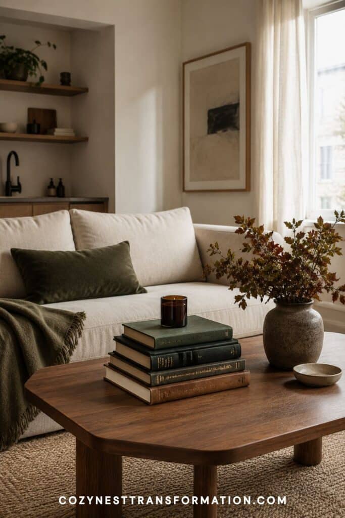 studio apartment fall decor