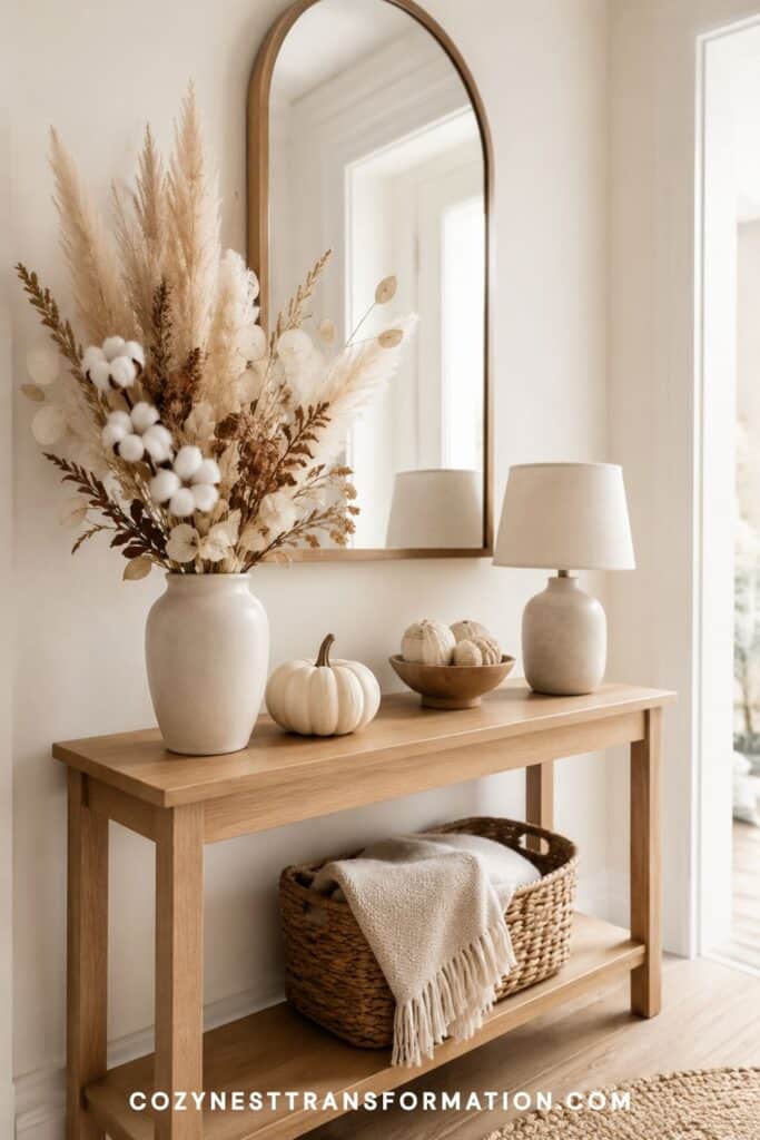 Cozy fall entryway inspiration