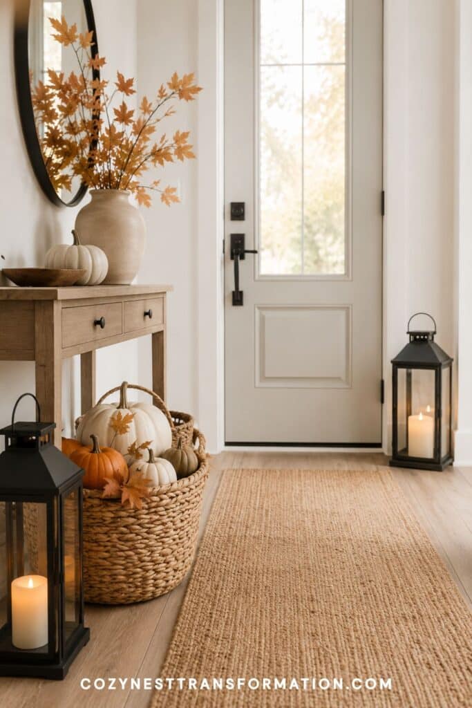 Fall entry table decorating ideas