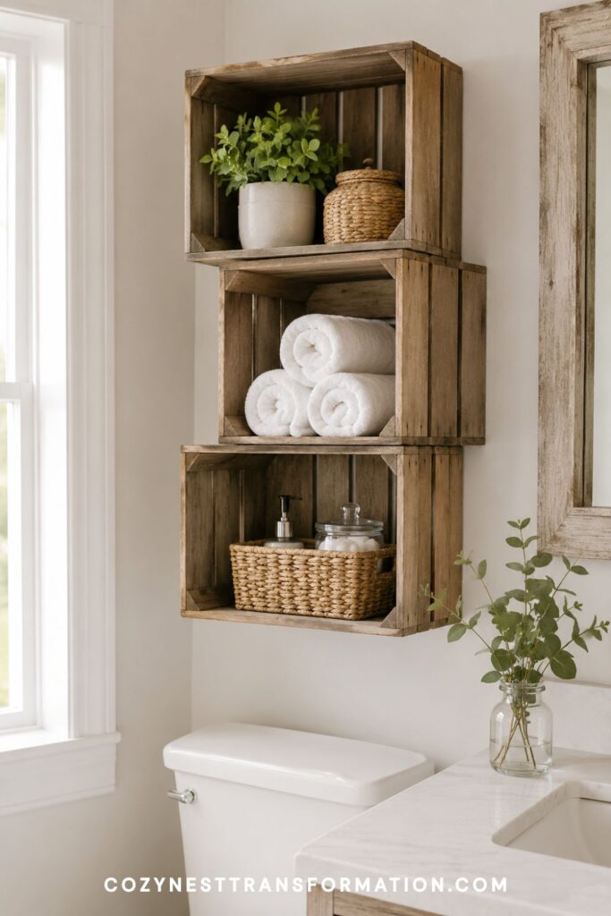 bathroom wall shelf ideas Bathroom organization ideas with shelves