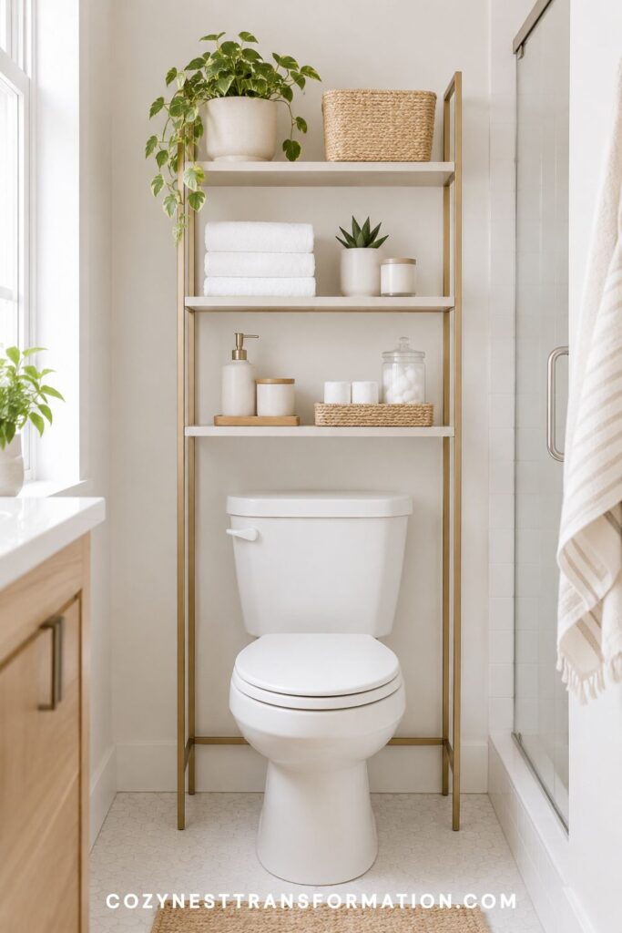 bathroom wall shelf ideas DIY bathroom wall shelves