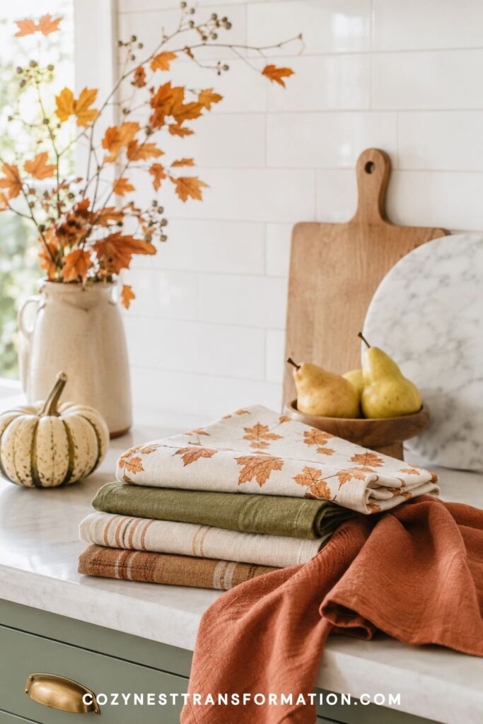 Fall kitchen countertop decor ideas diy