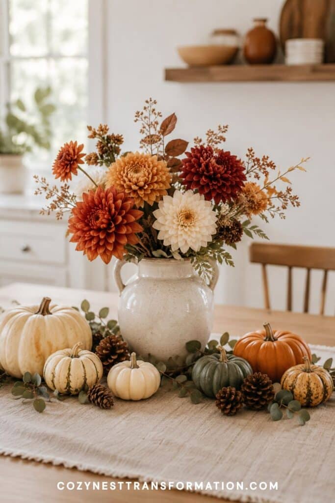 Fall kitchen table decor ideas diy